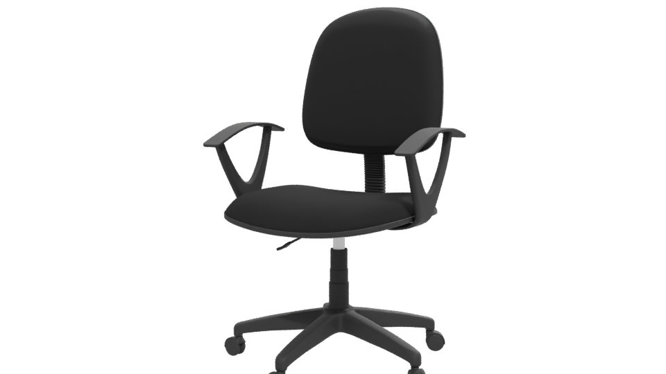 Ergonomic Black Office Chair 3D - Professional 3D Model Render 12