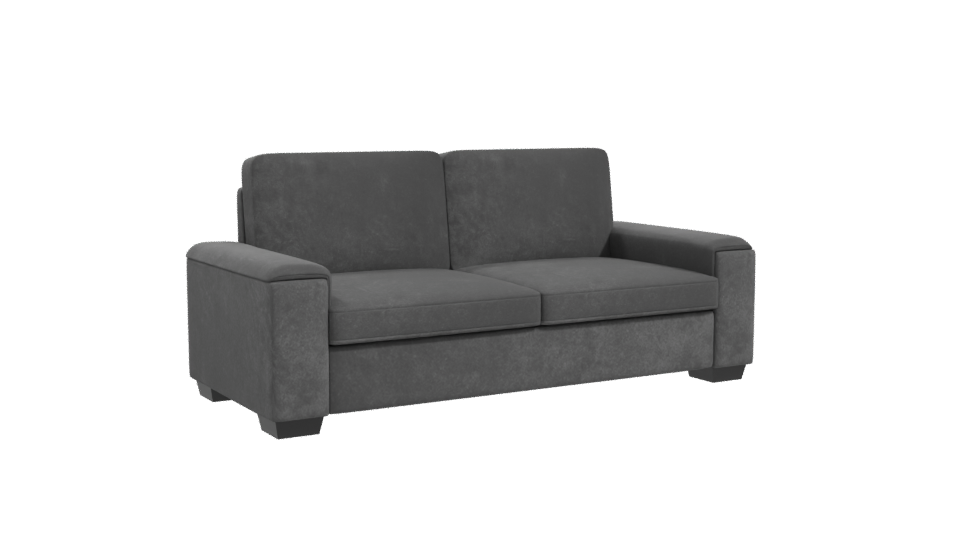 Contemporary Gray Fabric Sofa 3D - Professional 3D Model Render 10