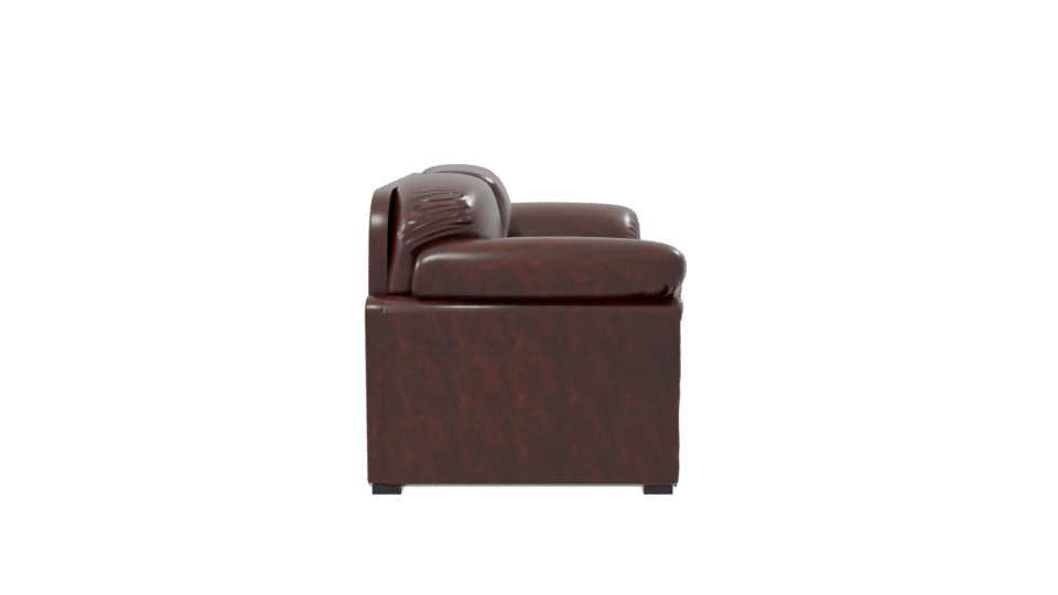 Elegant Leather Sofa 3D Model - Professional 3D Model Render 8