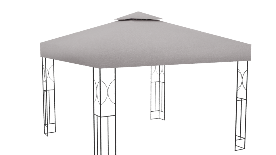 Stylish Outdoor Canopy Tent 3D - Professional 3D Model Render 4