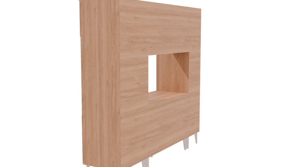 Stylish Modern Kitchen Cabinet 3D - Professional 3D Model Render 3