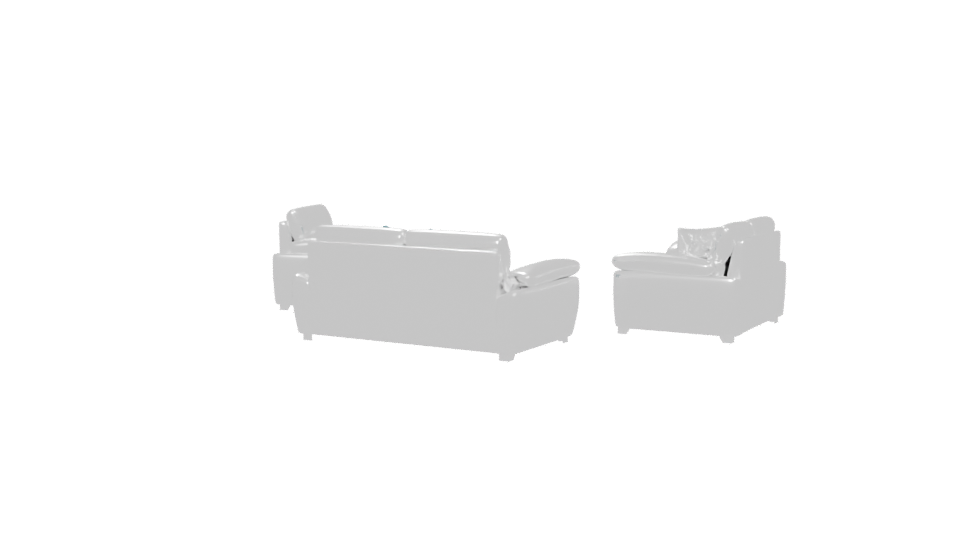 Stylish Modern Sofa Set 3D Model - Professional 3D Model Render 6