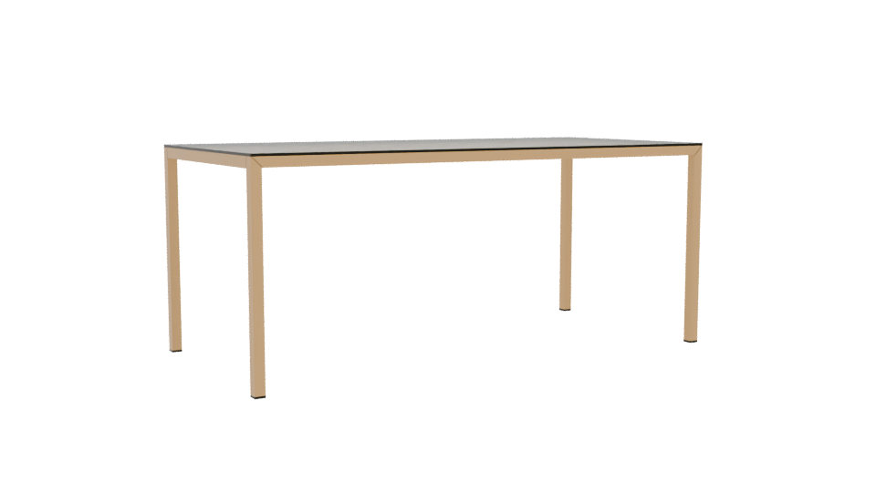 Stylish Glass-Top Dining Table 3D Model - Professional 3D Model Render 4