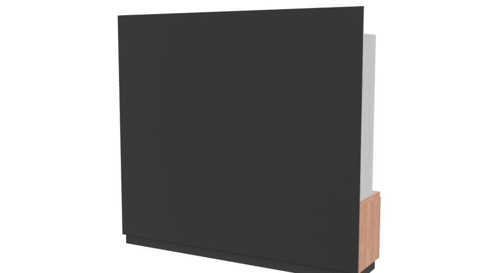 Elegant Modern Entertainment Center - Professional 3D Model Render 6