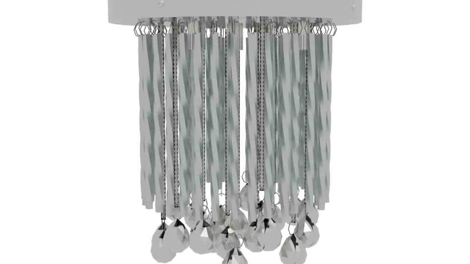 Stylish Modern Chandelier 3D - Professional 3D Model Render 12