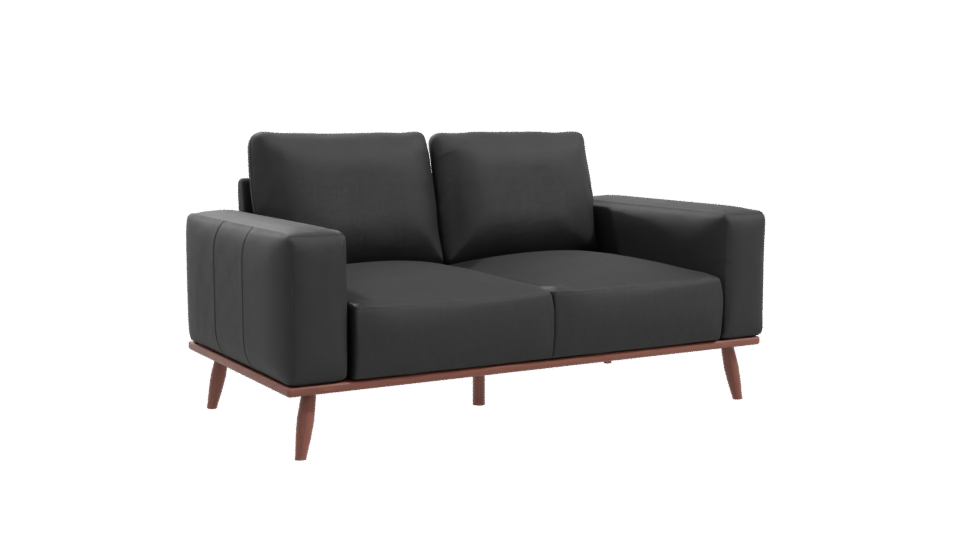 Contemporary Black Sofa Model - Professional 3D Model Render 10