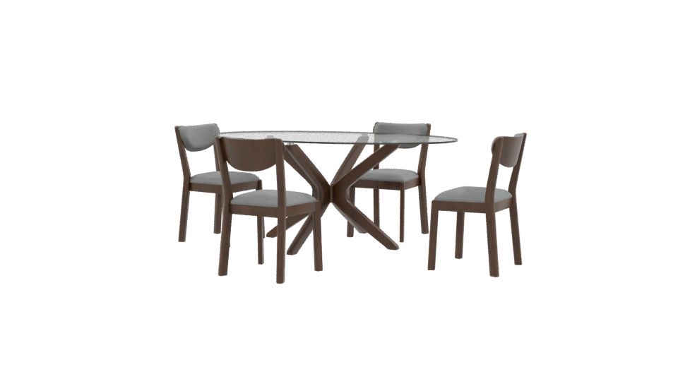 Rectangular Dining Table 3D Model - Professional 3D Model Render 9