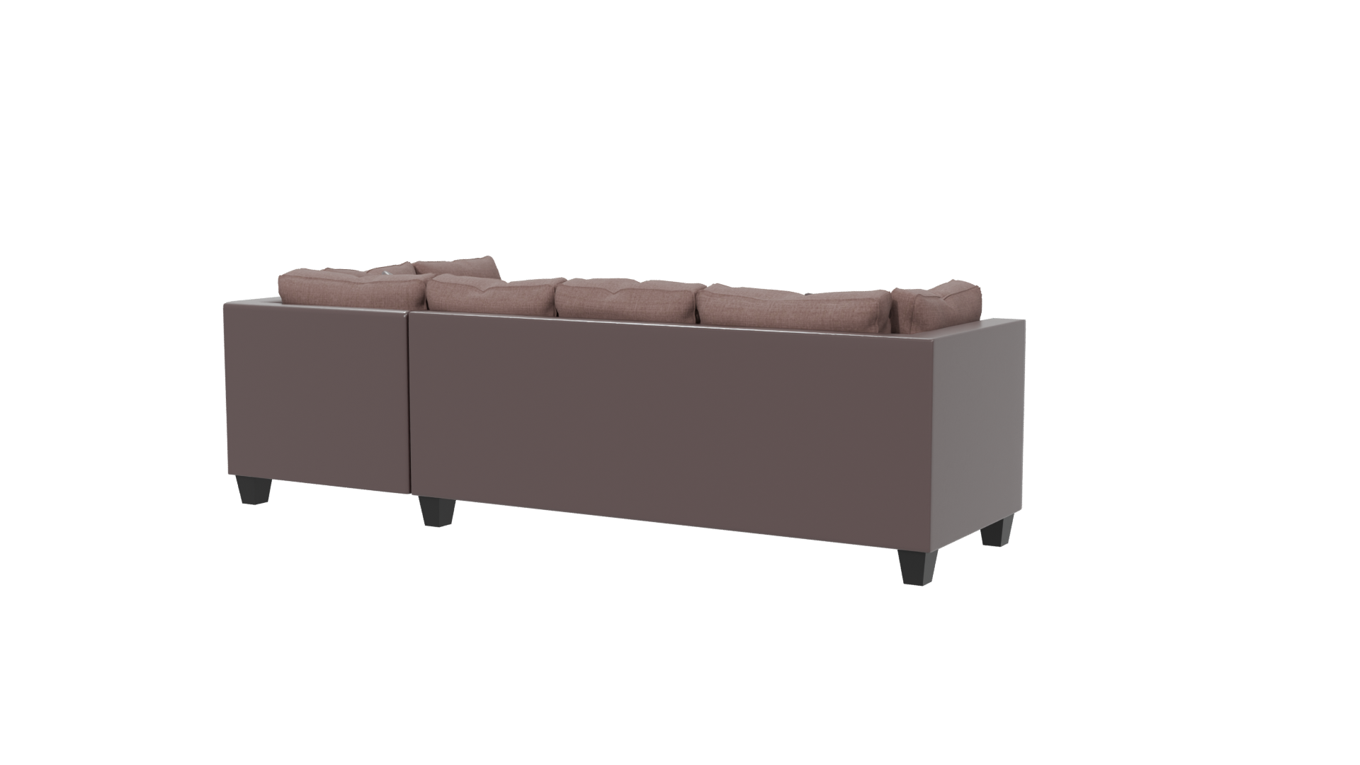 Stylish Contemporary L-Shaped Sofa 3D Model - Professional 3D Model Render 6