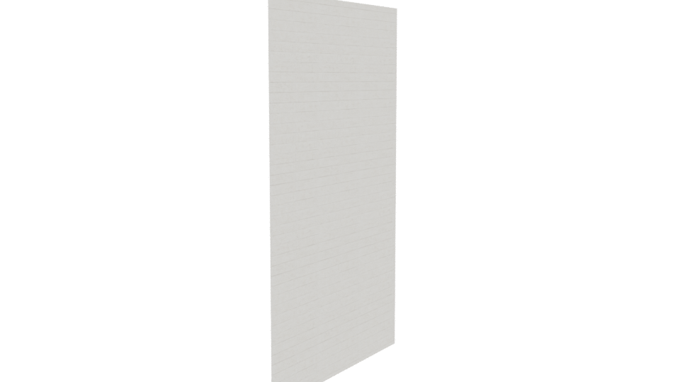 Minimalist White Wall Panel 3D - Professional 3D Model Render 3
