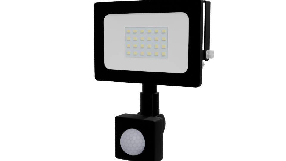 Stylish LED Flood Light Model - Professional 3D Model Render 12