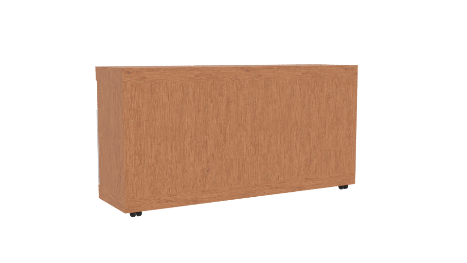 Stylish Wooden TV Stand 3D - Professional 3D Model Render 4