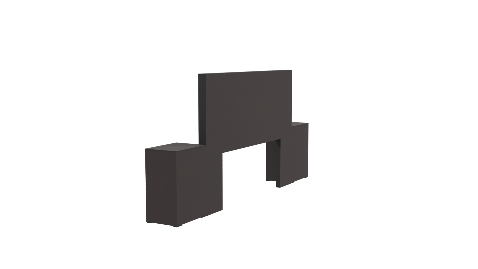 Contemporary Bed Frame Set 3D - Professional 3D Model Render 3