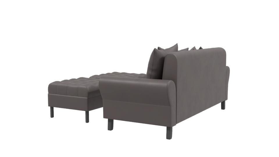 Modern Leather Sofa Set 3D - Professional 3D Model Render 3