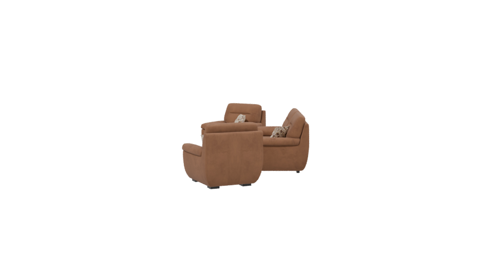 Stylish Fabric Sofa Set 3D - Professional 3D Model Render 2