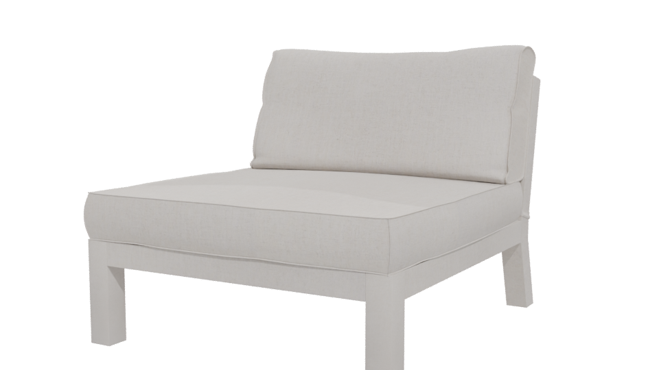Elegant Minimalist Lounge Chair 3D Model - Professional 3D Model Render 12