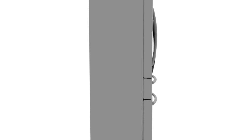 Stylish Black Refrigerator 3D Model - Professional 3D Model Render 8