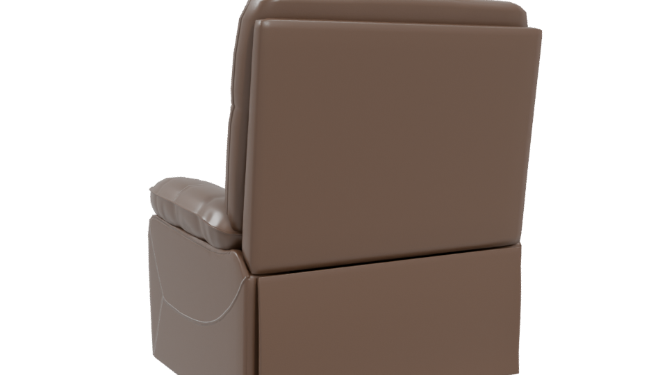 Stylish Recliner Chair Model - Professional 3D Model Render 4