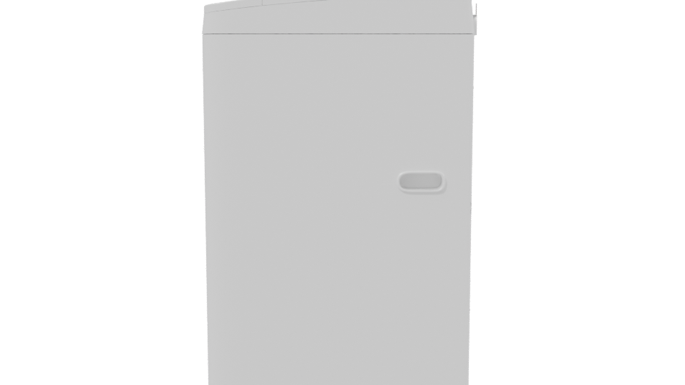 Compact Household Washing Machine Model - Professional 3D Model Render 2