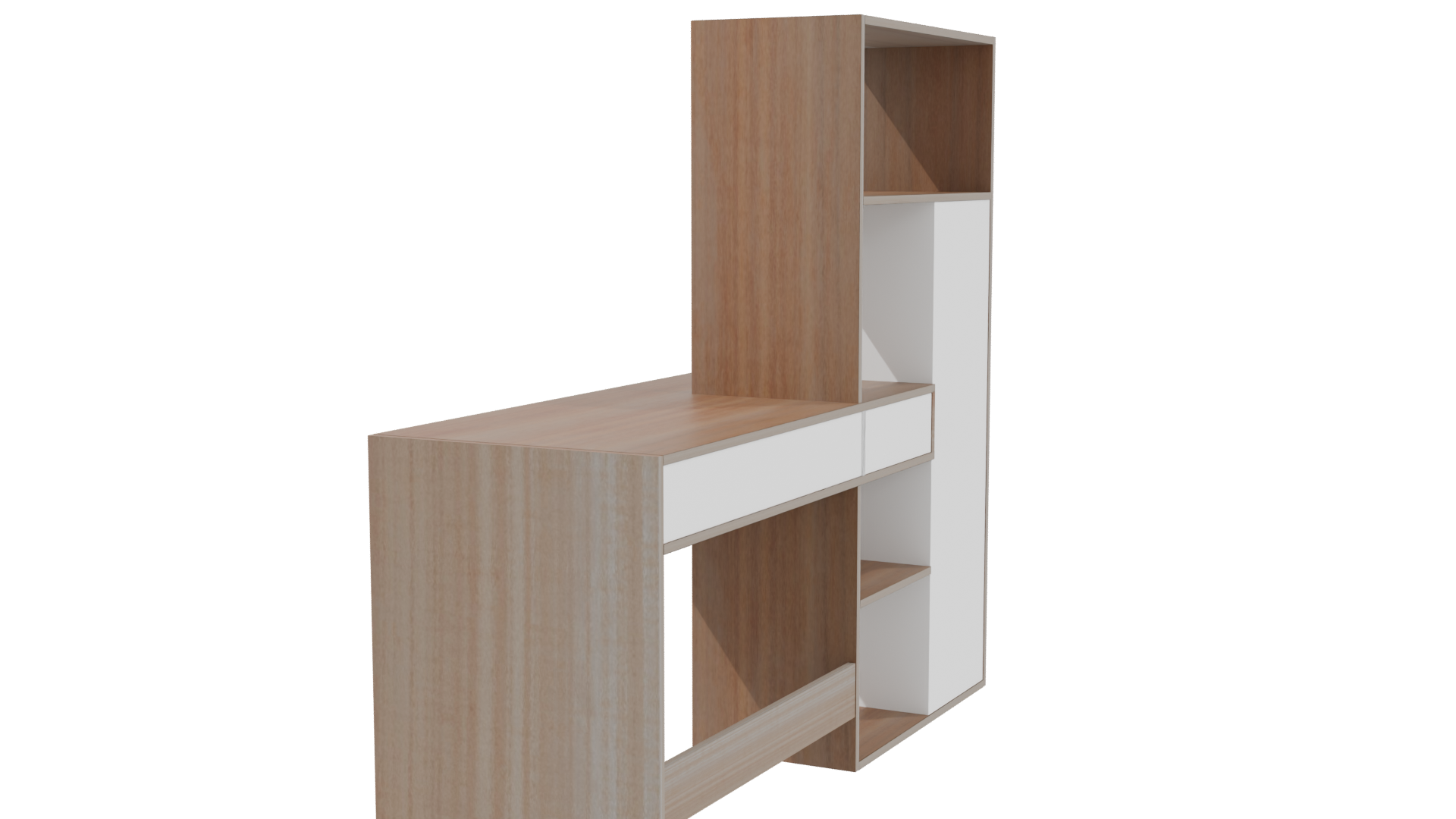 Stylish Modern Work Desk 3D - Professional 3D Model Render 3