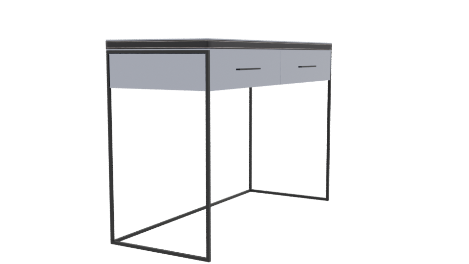 Sleek Modern Desk 3D Model - Professional 3D Model Render 9