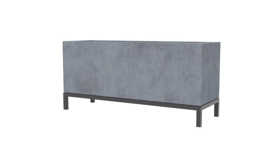 Stylish Concrete Planter Box 3D - Professional 3D Model Render 6
