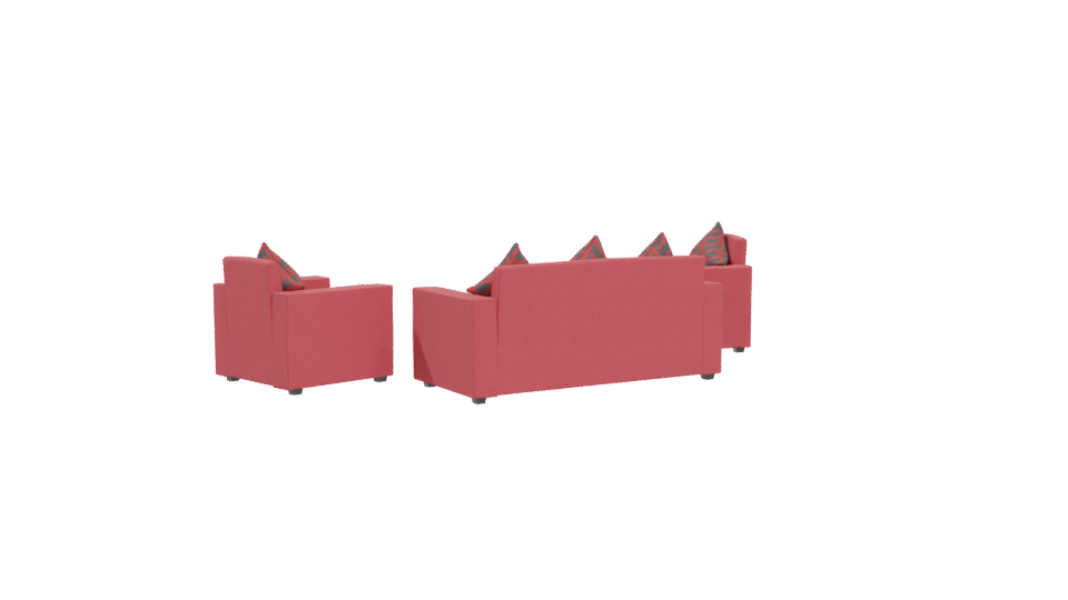 Stylish Fabric Sofa Set 3D - Professional 3D Model Render 4