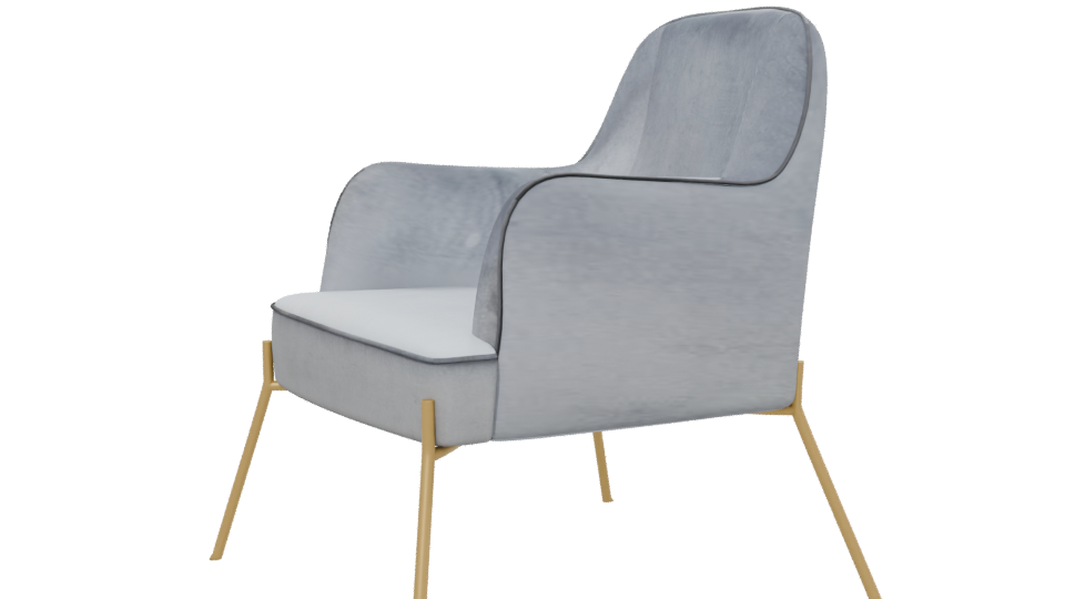 Stylish Modern Accent Chair 3D - Professional 3D Model Render 13
