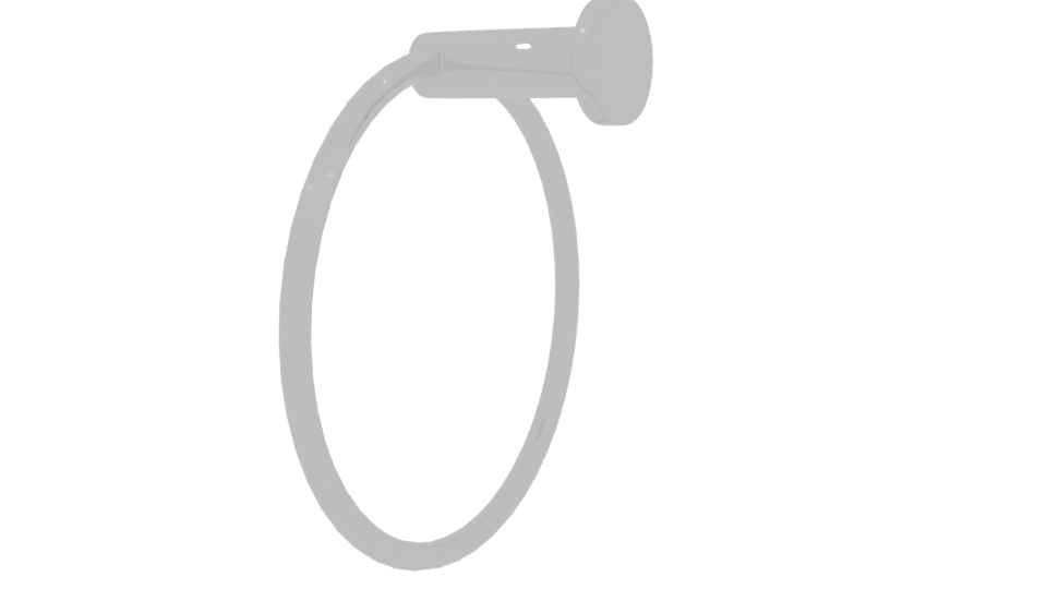 Elegant Circular Wall Ring 3D - Professional 3D Model Render 3