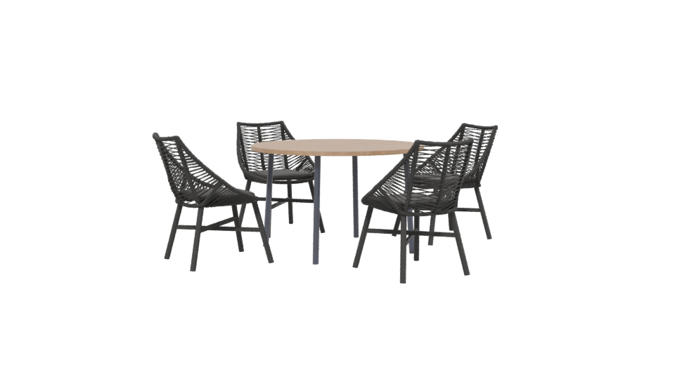 Stylish Dining Table Set 3D - Professional 3D Model Render 13