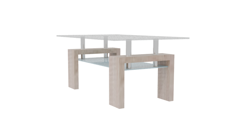 Beige Modern Coffee Table 3D - Professional 3D Model Render 7