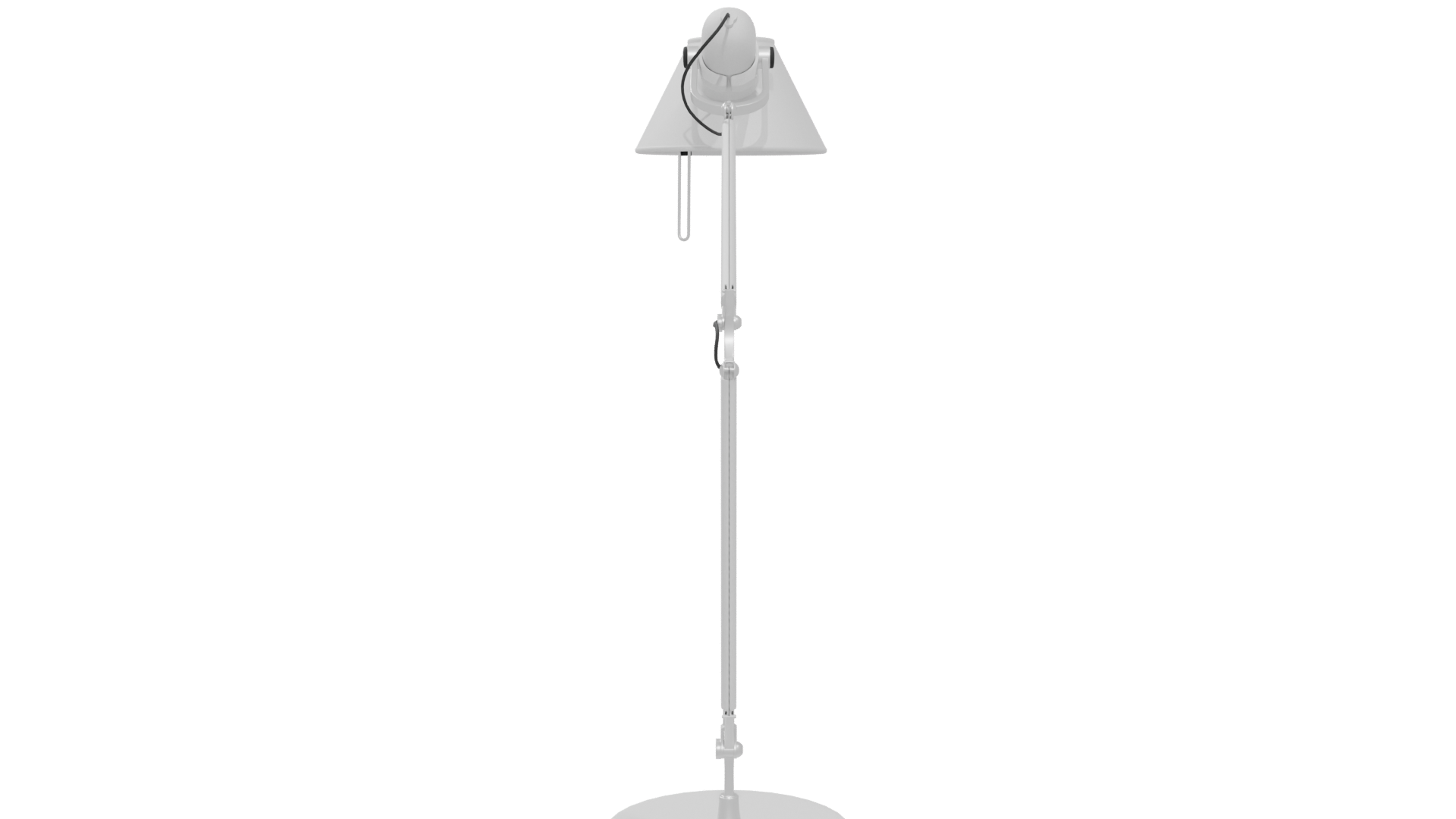 Stylish White Desk Lamp 3D - Professional 3D Model Render 5