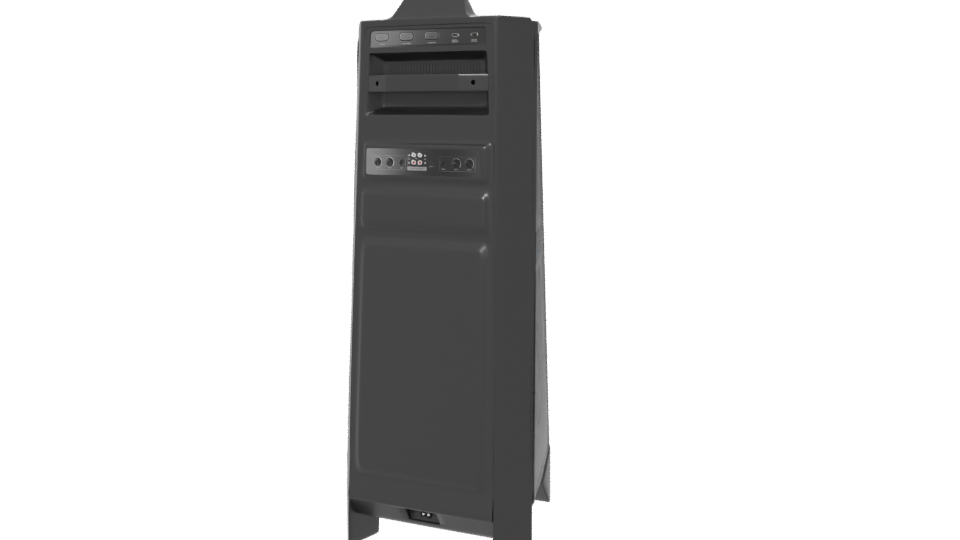 Sleek Black Cylindrical Model 3D - Professional 3D Model Render 6