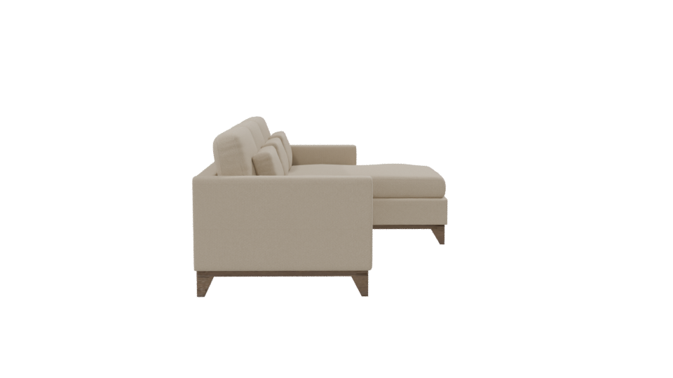 Cozy Modern Sectional Sofa 3D Model - Professional 3D Model Render 8