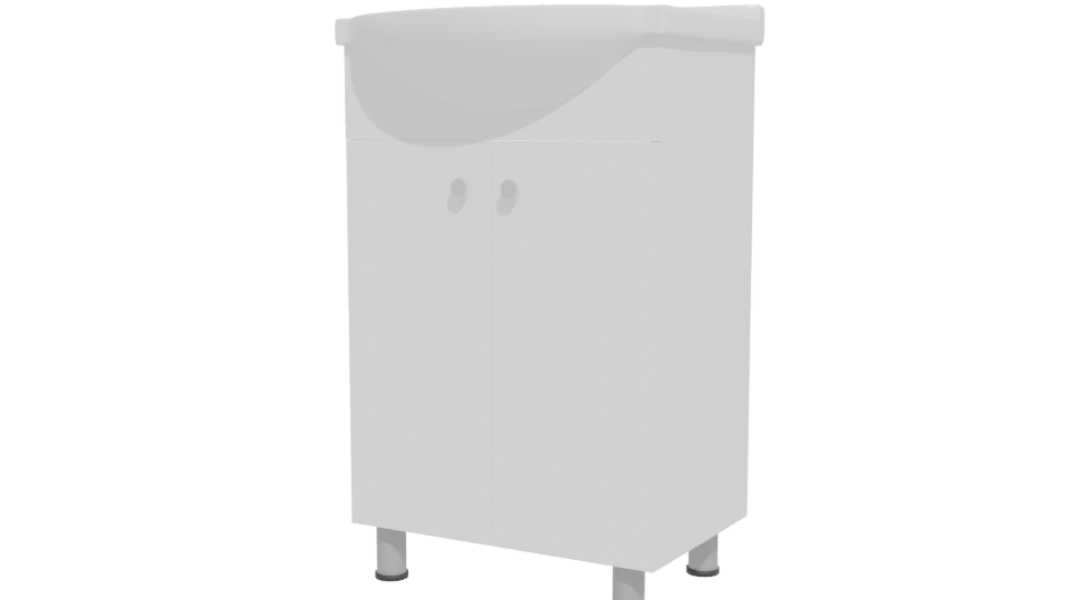 Modern Vanity Sink Cabinet 3D - Professional 3D Model Render 12