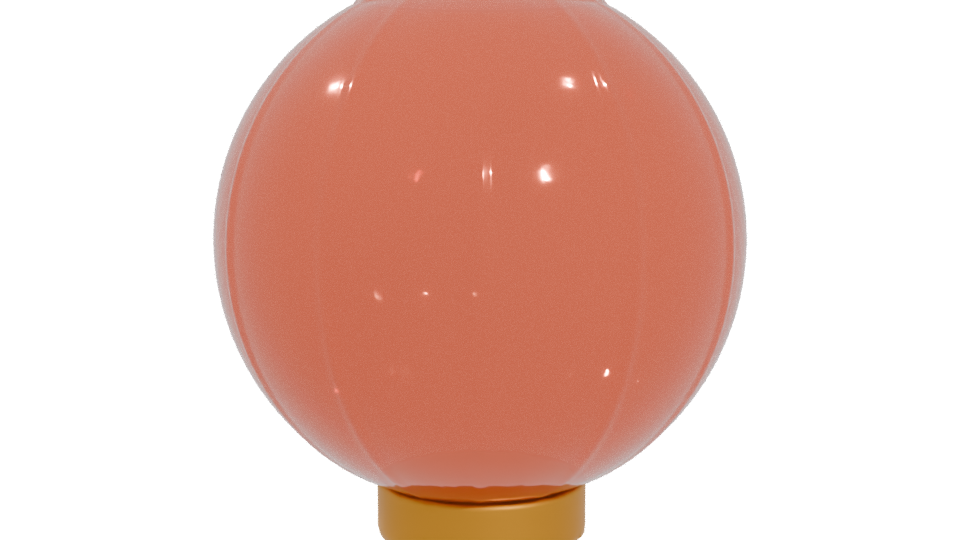 Stylish Modern Glass Lantern 3D Model - Professional 3D Model Render 4