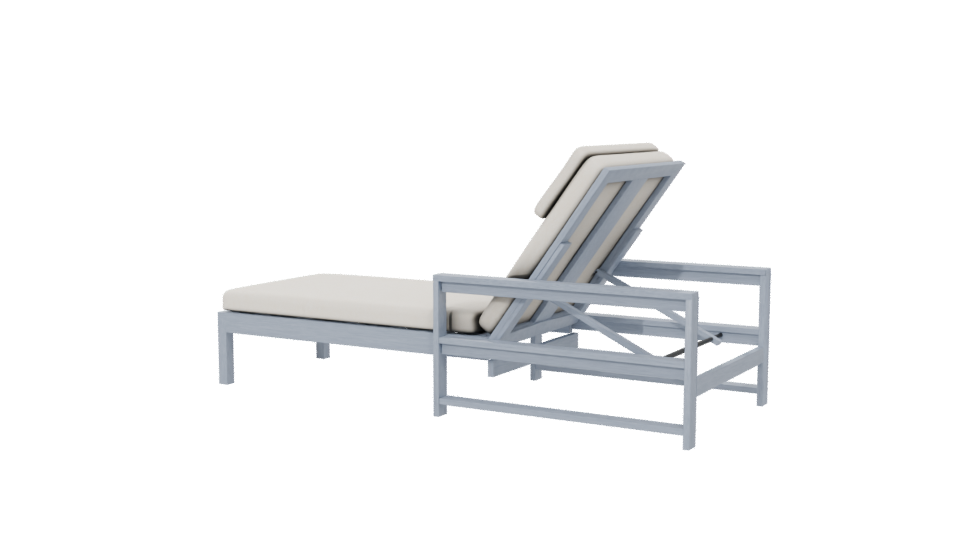 Stylish Outdoor Lounge Chair 3D - Professional 3D Model Render 6