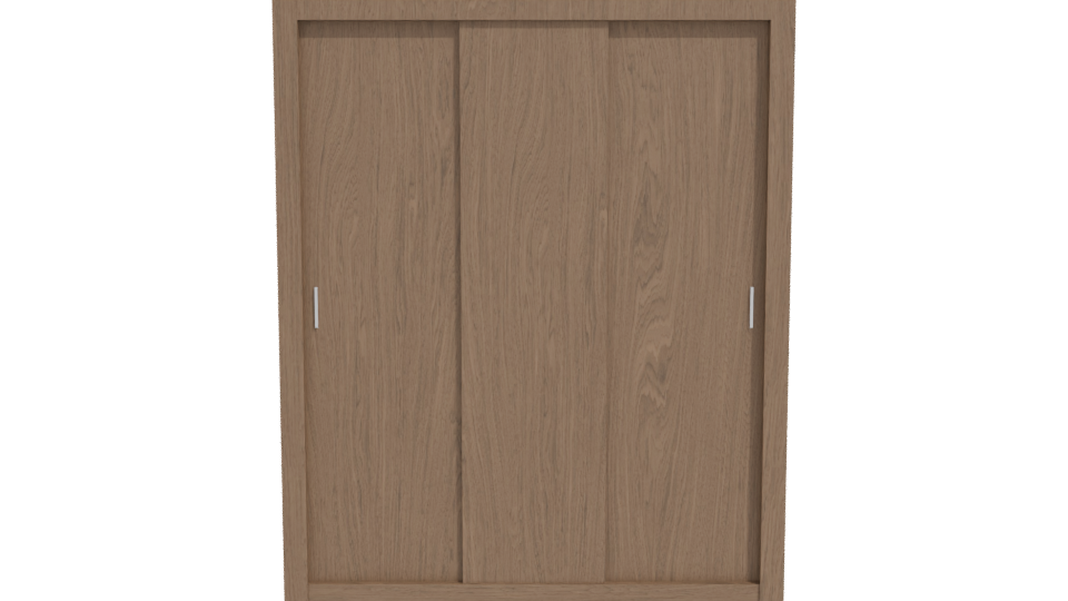 Stylish Wooden Storage Cabinet 3D - Professional 3D Model Render 11