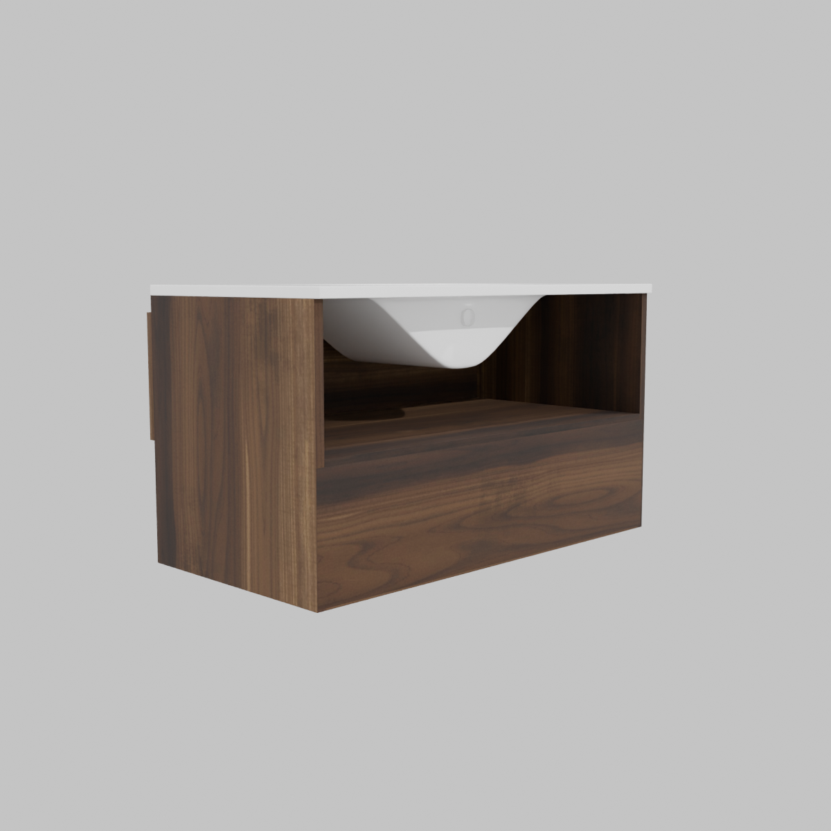 Mueble Vanitorio Full Kit 90x46 cm Belle roble