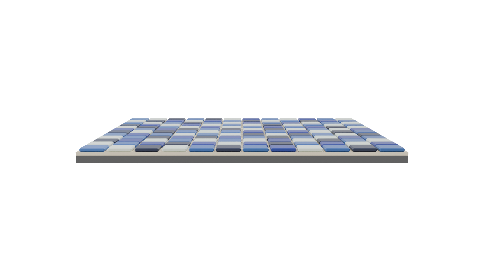 Stylized Blue Tile Floor Model - Professional 3D Model Render 8