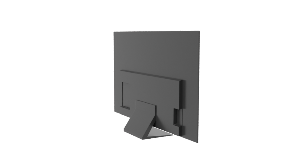 Sleek Modern TV Display 3D - Professional 3D Model Render 7