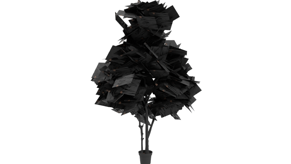 Realistic Potted Plant Model - Professional 3D Model Render 4