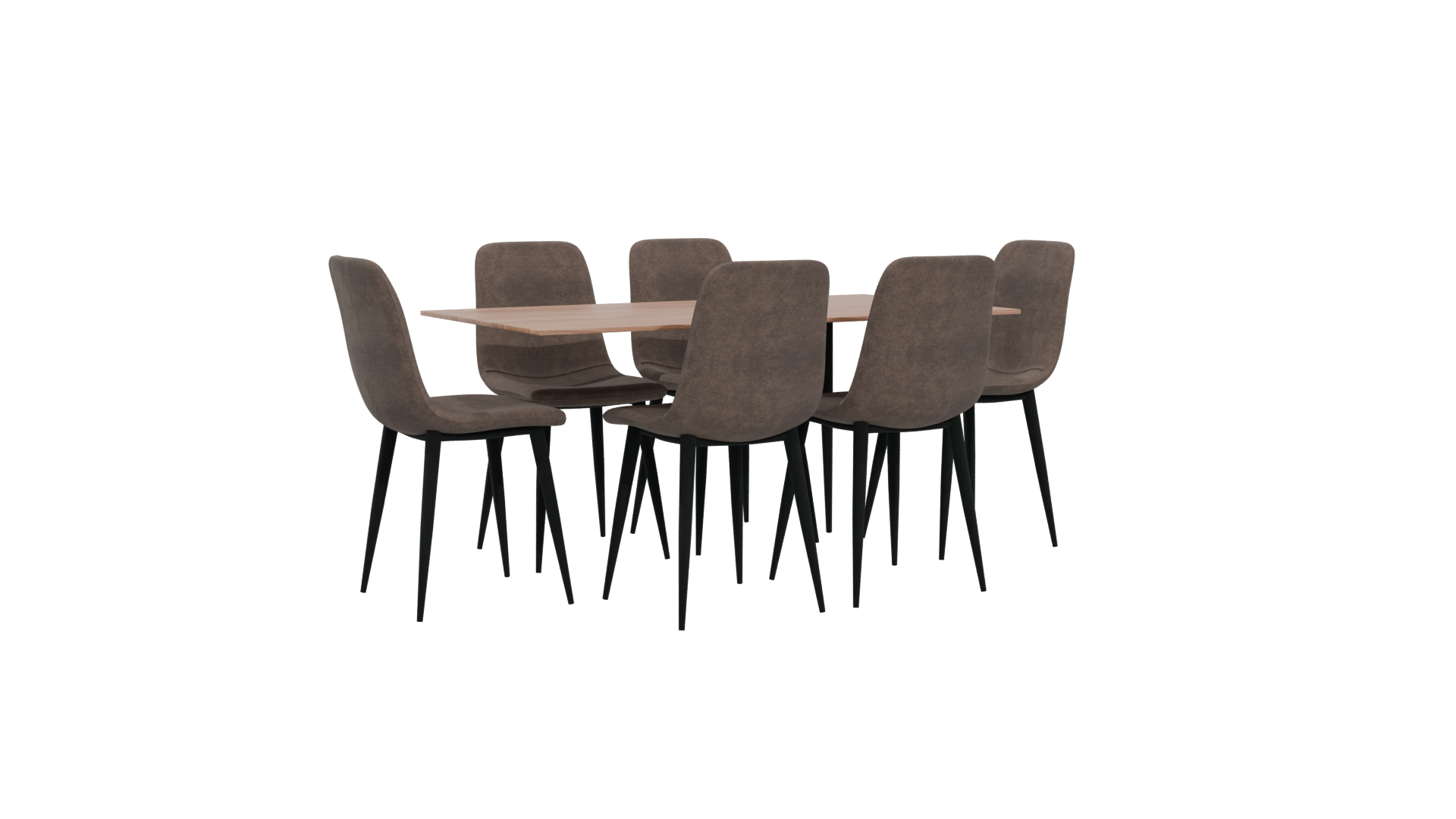 Stylish Modern Dining Set 3D - Professional 3D Model Render 4