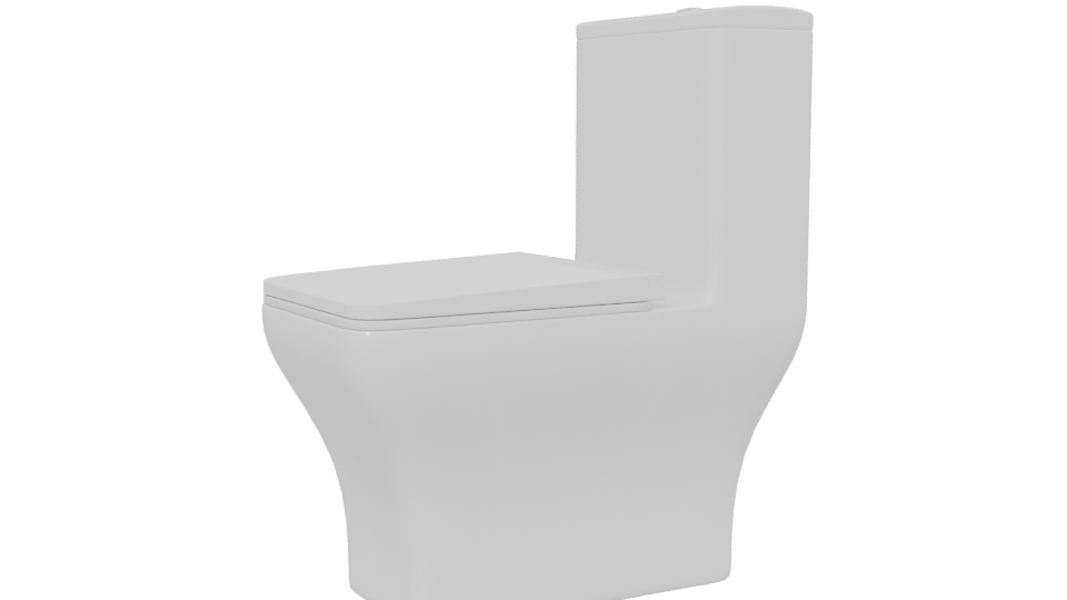 Stylish Modern Toilet 3D Model - Professional 3D Model Render 13