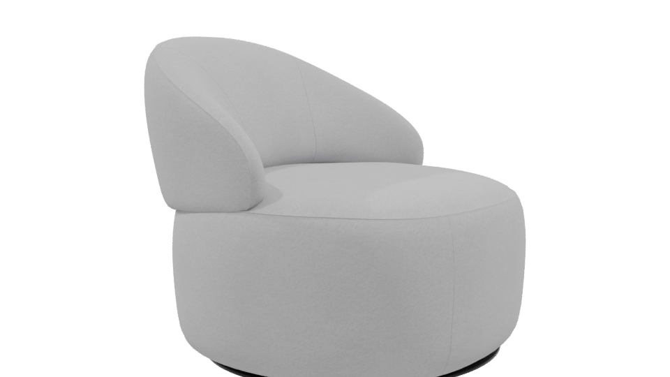Stylish Modern Accent Chair 3D - Professional 3D Model Render 9