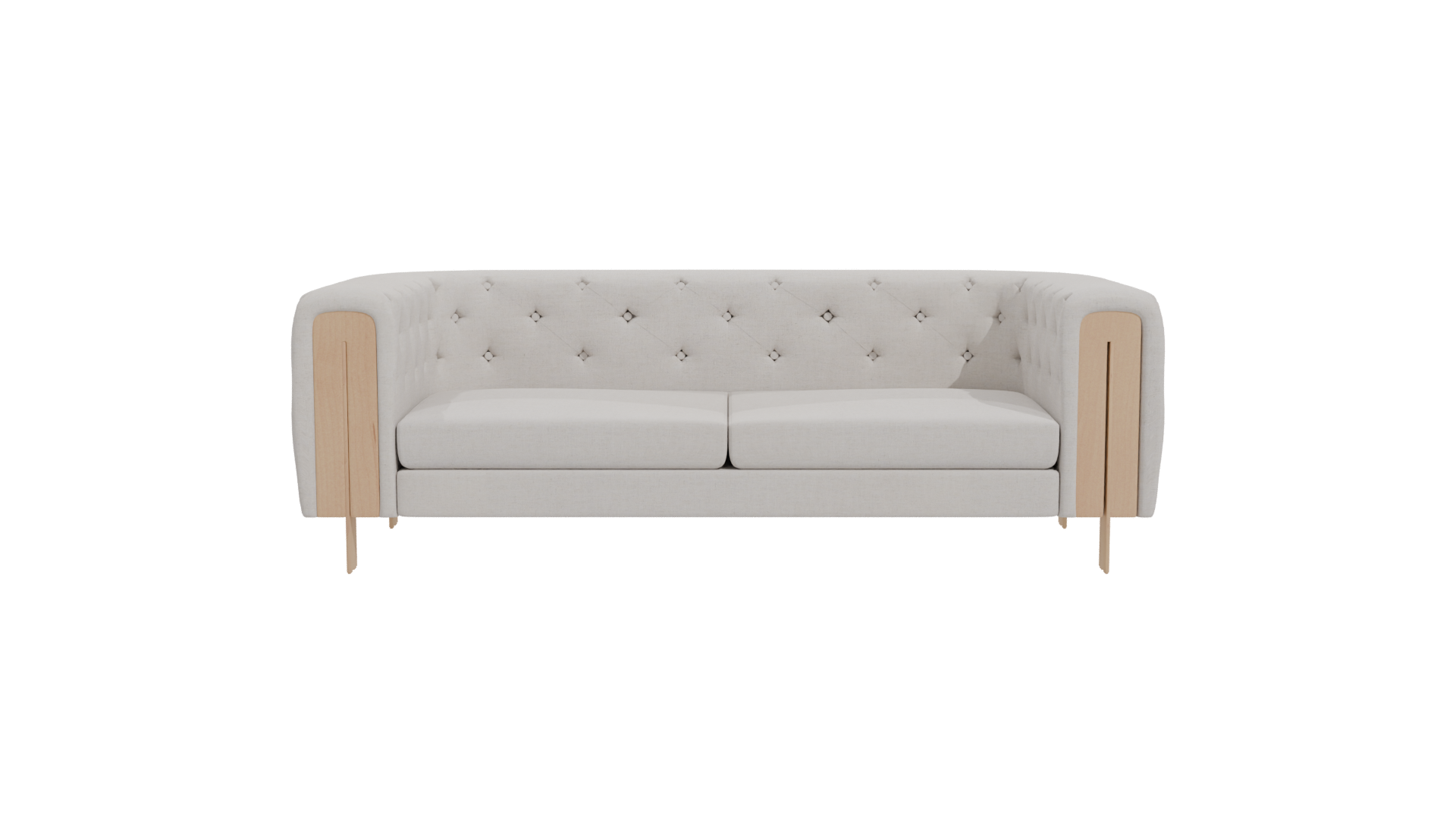 Elegant White Sofa 3D Model - Professional 3D Model Render 11