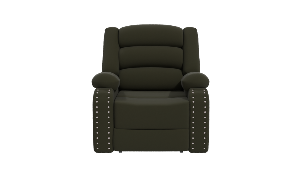Individual Reclining Chair 3D Model - Professional 3D Model Render 11