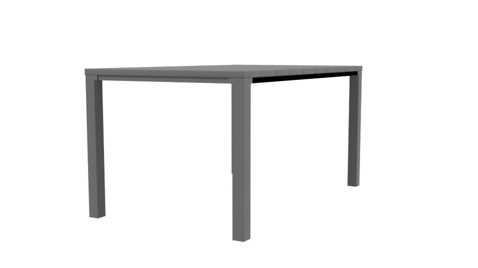 Contemporary Outdoor Dining Table 3D - Professional 3D Model Render 3