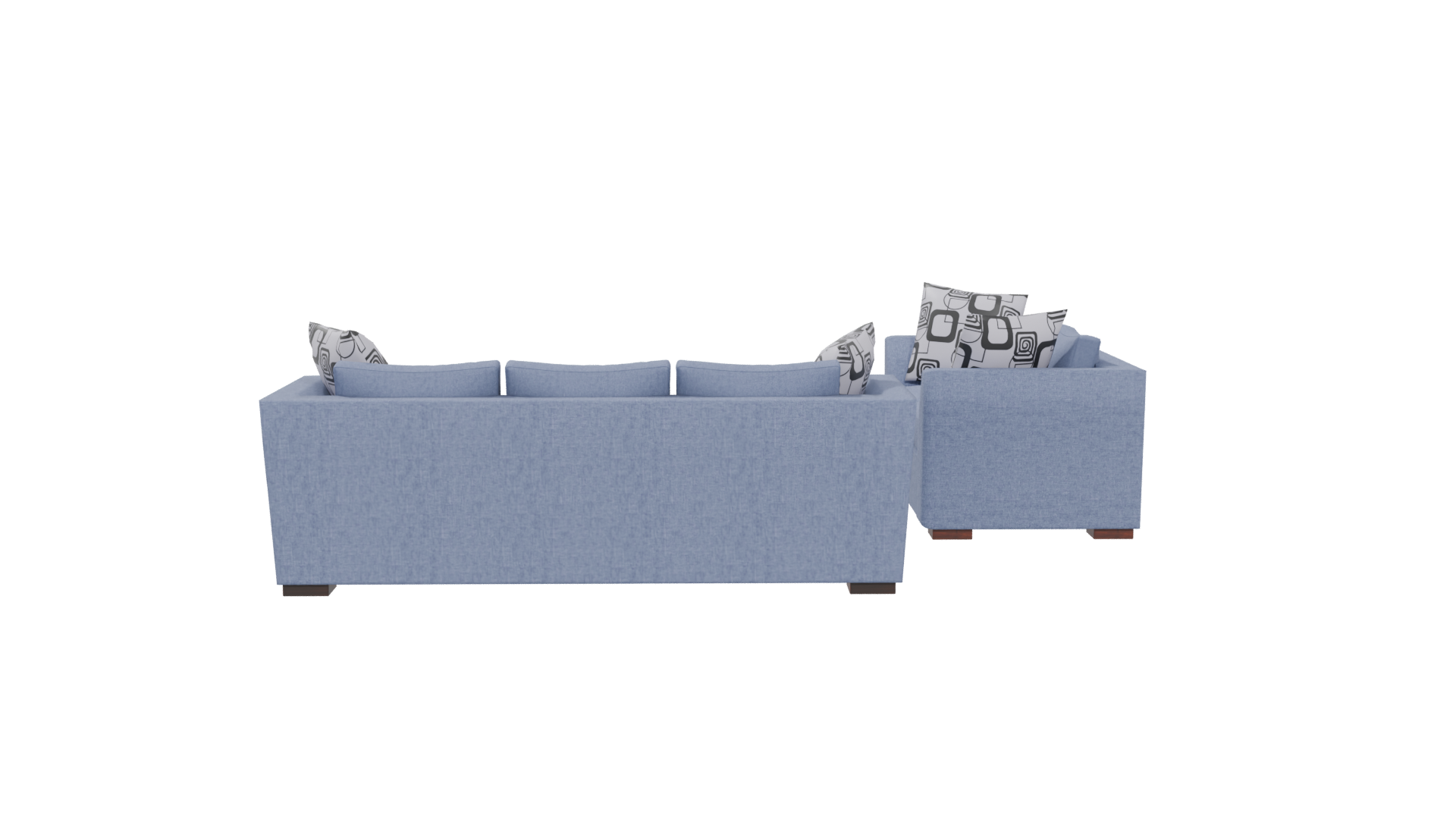 Contemporary Fabric Sofa Set 3D Model - Professional 3D Model Render 5