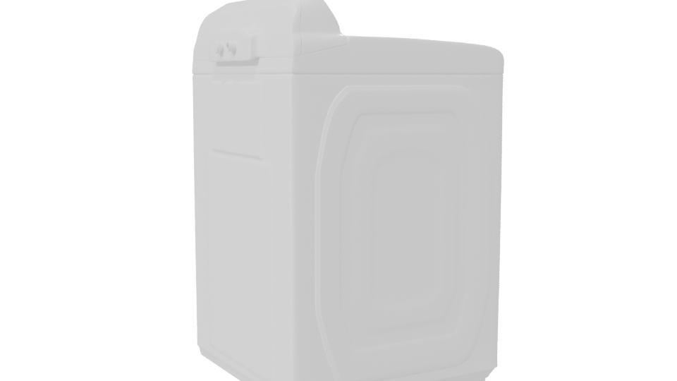Modern Top-Loading Washing Machine 3D Model - Professional 3D Model Render 7