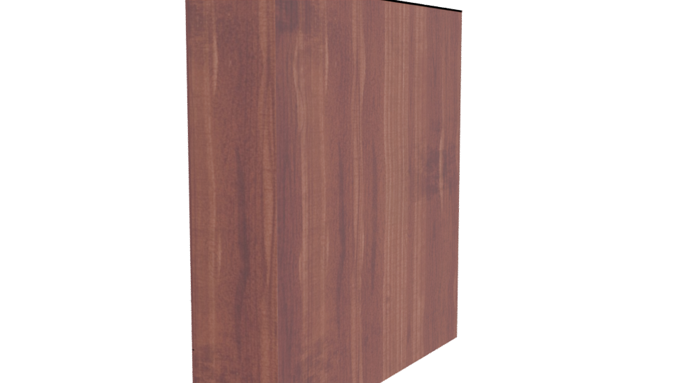 Stylish Wooden Storage Cabinet 3D - Professional 3D Model Render 3